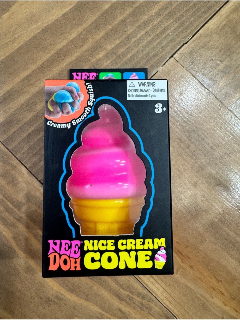 Nice Cream Cone Squishy Toy - Pink & Yellow